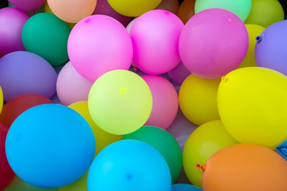 Multicoloured balloons