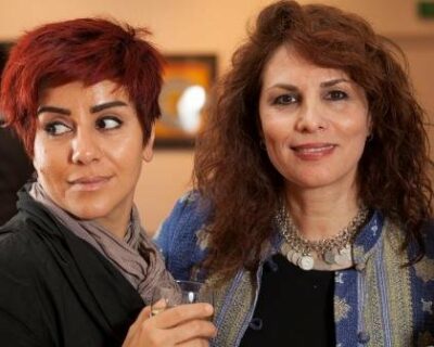 Iranian actor and film director, Mania Akbari, with her close friend, Azita Ghahreman