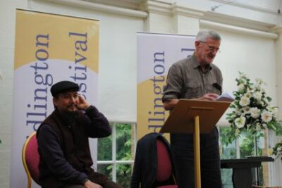 Mohan Rana and Bernard O'Donoghue reading at the 2011 Bridlington Poetry Festival