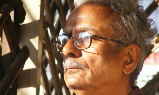 portrait of Vinod Kumar Shukla